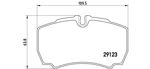 P24084 BREMBO Колодки торм.диск.зад. Ford Transit 06-