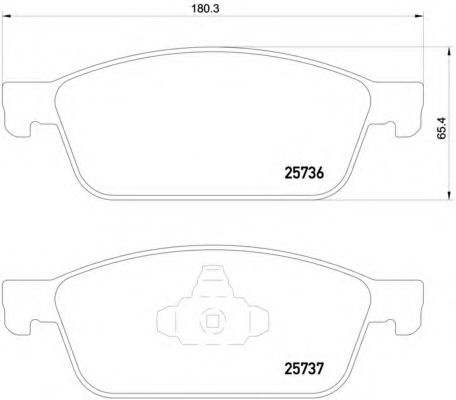 P24157 BREMBO колодки тормозные p24157