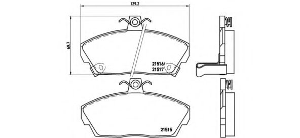 P28020 BREMBO HONDA CIVIC  HONDA CIVIC AERODECK  H