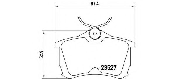 P28030 BREMBO тормозные колодки задние