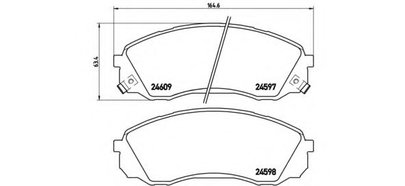 P30041 BREMBO - .  Fr Kia Carnival III 6-