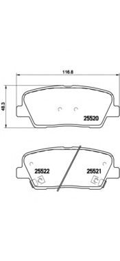 P30063 BREMBO Колодки тормозные p30063