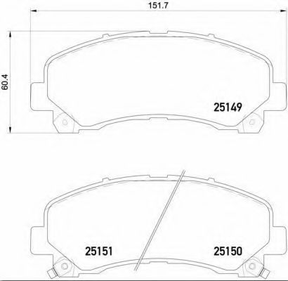 P34007 BREMBO p34007_колодки дисковые передние isuzu d-max 2.5dtd3.0d 07>