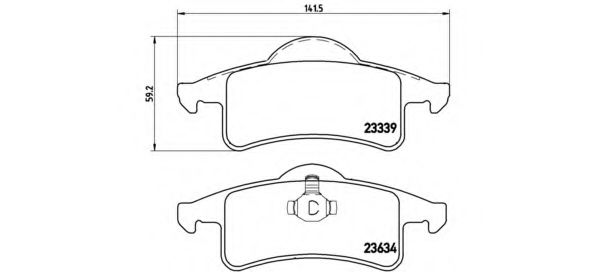 P37006 BREMBO колодки тормозные задние