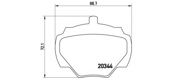 P44001 BREMBO КОЛОДКИ ТОРМОЗНЫЕ ДИСКОВЫЕ