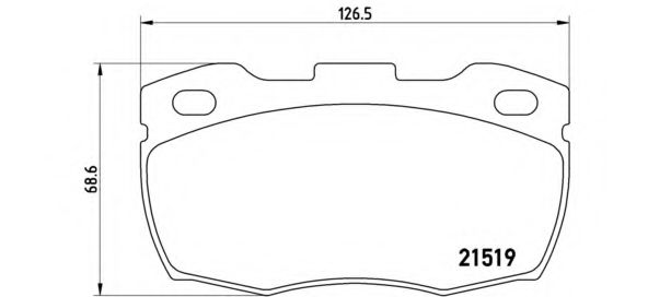 P44005 BREMBO LAND ROVER DEFENDER 11  LAND ROVER DE