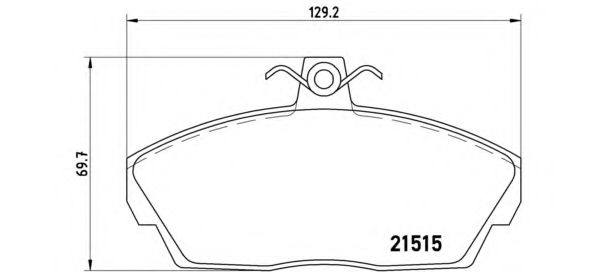 P44010 BREMBO P441 Тормозные колодки (GDB1319)