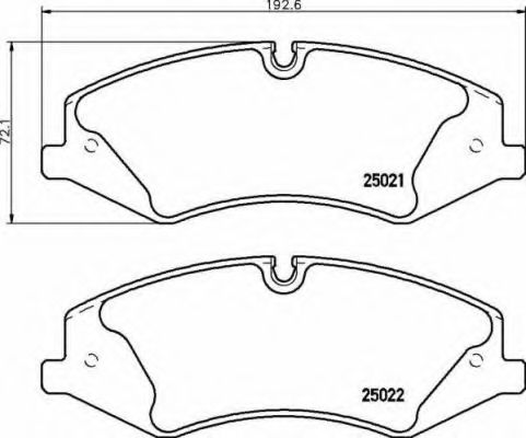 P44024 BREMBO Колодки тормозные p44024