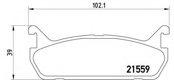 P49015 BREMBO Комплект тормозных колодок, дисковый тормоз