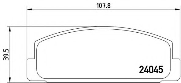 P49036 BREMBO P4936 Тормозные колодки (GDB388, GDB3231, GDB3311)