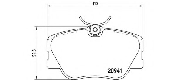 P50008 BREMBO Колодки тормозные передние