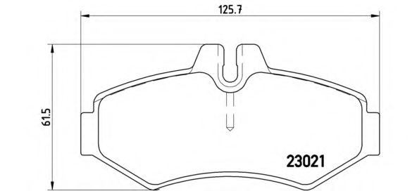 P50020 BREMBO КОЛОДКИ ТОРМОЗНЫЕ ДИСКОВЫЕ ПЕР.