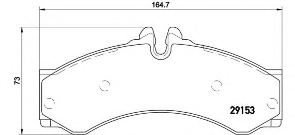 P50028 BREMBO колодки тормозные передние