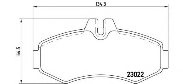 P50031 BREMBO P531 Тормозные колодки (GDB1373)