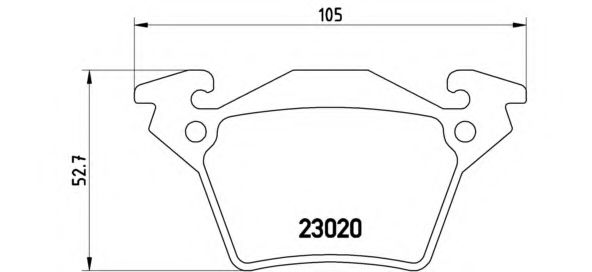 P50032 BREMBO Колодки торм.зад.