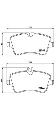 P50045 BREMBO Колодки торм.пер.