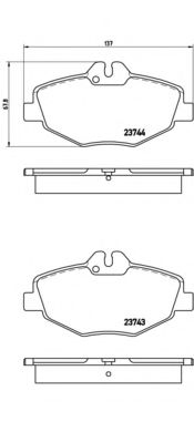 P50049 BREMBO Колодки торм.пер.