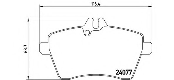 P50054 BREMBO тормозные колодки передние mb a-class w169 092004