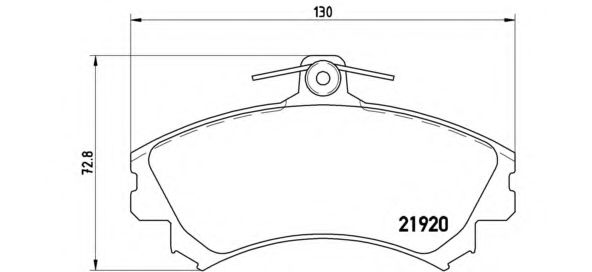 P50055 BREMBO колодки тормозные передние