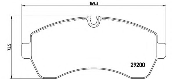 P50059 BREMBO P559 Тормозные колодки (GDB1696)