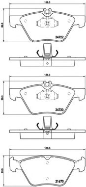 P50075 BREMBO P575 Тормозные колодки