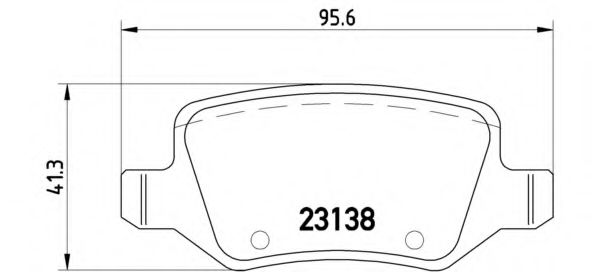 P50090 BREMBO Тормозные колодки диск зад MB A (W169) B (W245) 04-12