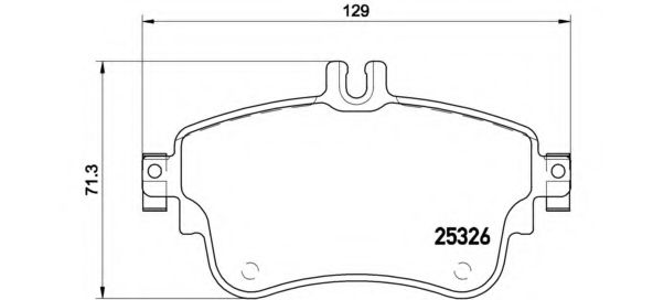 P50094 BREMBO Колодки тормозные p50094