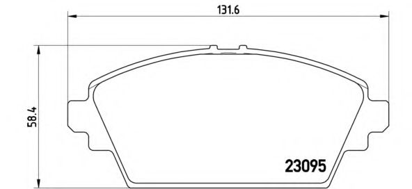 P56044 BREMBO Колодки тормозные NISSAN ALMERA/PRIMERA 00- перед.