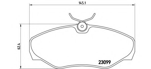 P56061 BREMBO комплект тормозных колодок передних