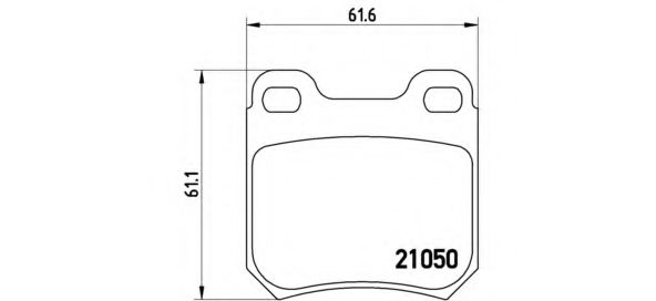 P59014 BREMBO P5914 Тормозные колодки (GDB915, GDB132)