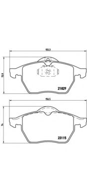 P59022 BREMBO Комплект тормозных колодок, дисковый тормоз