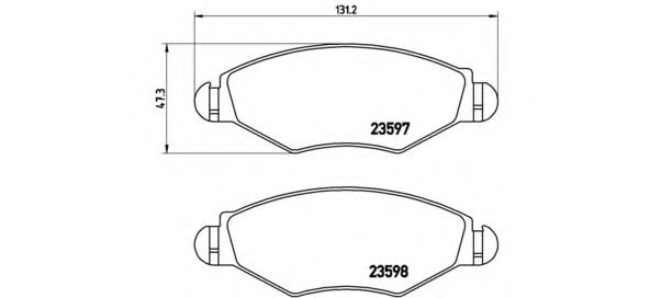 P61063 BREMBO Колодки тормозные дисковые