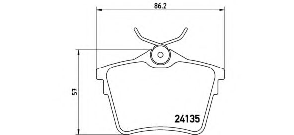 P61079 BREMBO P6179 Тормозные колодки (GDB1596)