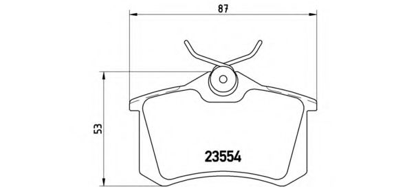 P68024 BREMBO колодки тормозные задние