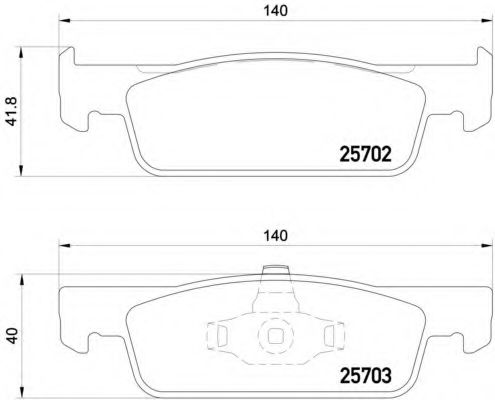 P68059 BREMBO колодки тормозные p68059