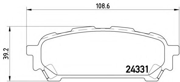 P78014 BREMBO Колодки тормозные задние