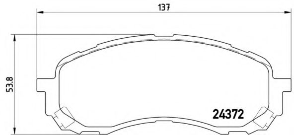 P78015 BREMBO Колодки тормозные передние impreza 01-