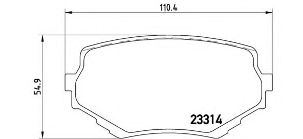 P79009 BREMBO Колодки торм.пер.