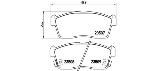 P79012 BREMBO КОЛОДКИ ТОРМ.ПЕР. CHEVROLET CRUZE