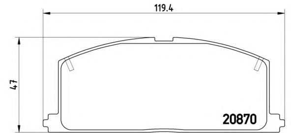 P83011 BREMBO тормозные колодки передние