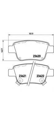 P83047 BREMBO Тормозные колодки (GDB3337)