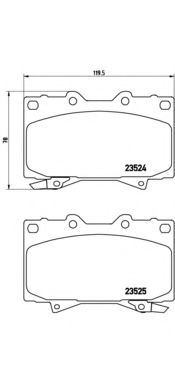 P83048 BREMBO Колодки торм.пер.