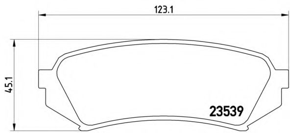 P83049 BREMBO Колодки тормозные дисковые, комплект