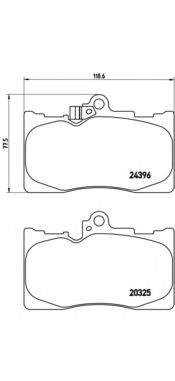 P83072 BREMBO Колодки тормозные передние комплект