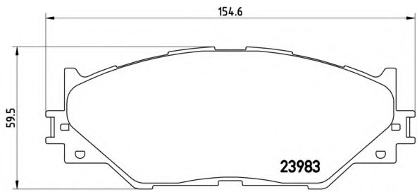 P83074 BREMBO P8374 Тормозные колодки (GDB341)