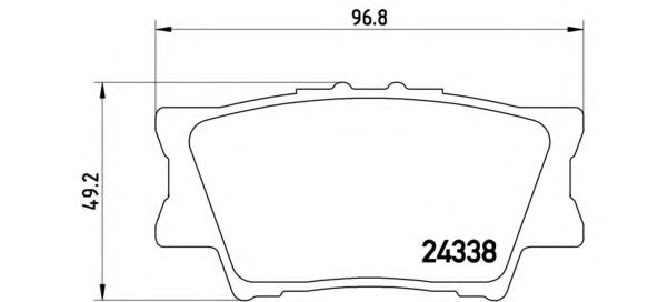 P83089 BREMBO Колодки тормозные TOYOTA RAV 4 06- задн.