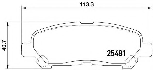 P83138 BREMBO Комплект тормозных колодок, дисковый тормоз