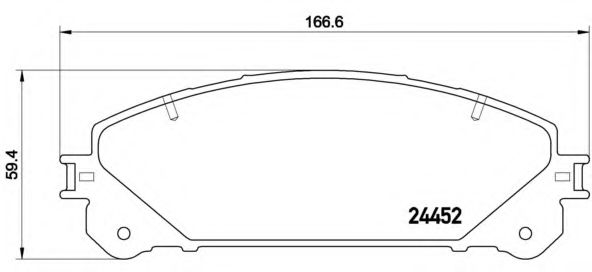 P83145 BREMBO Тормозные колодки диск пер LEXUS RX 08-