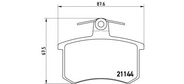 P85013 BREMBO P8513 Тормозные колодки (GDB36, GDB466, GDB814, GDB829)