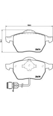 P85026 BREMBO Колодки торм.пер.